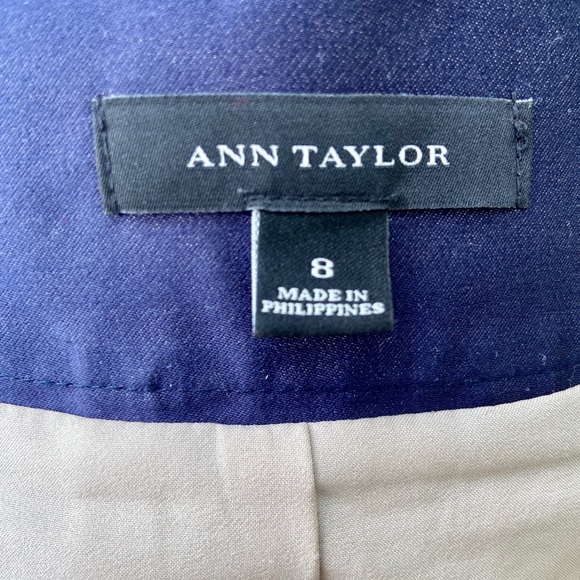 Ann Taylor Color Blocked Pleated Skirt Size 8 - Picture 3 of 5